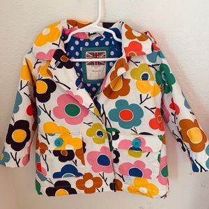Mini Boden Girls Spring Rain coat  size 1.5-2Y